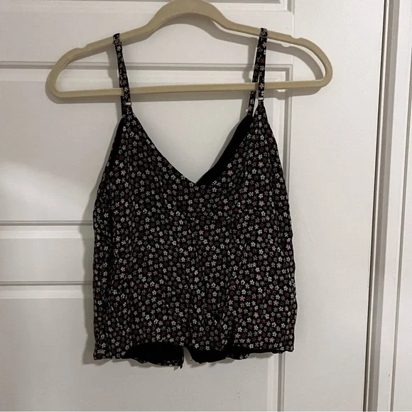 Madewell Floral Tank with Buttons - Picture 4 of 5
